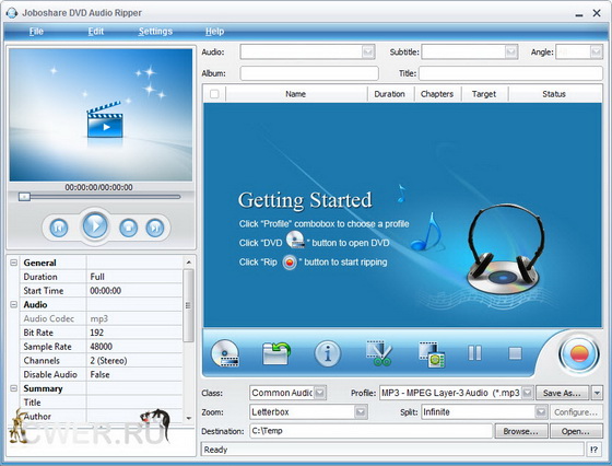 Joboshare DVD Audio Ripper 3.2.1.1024