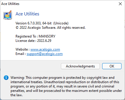 Ace Utilities 6.8.0.304