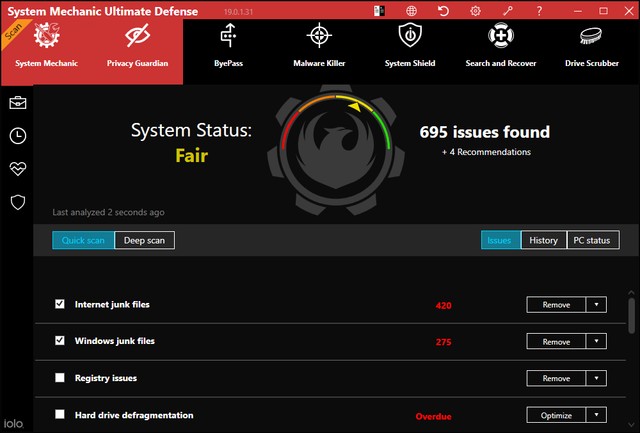 System Mechanic Ultimate Defense 19.0.1.31