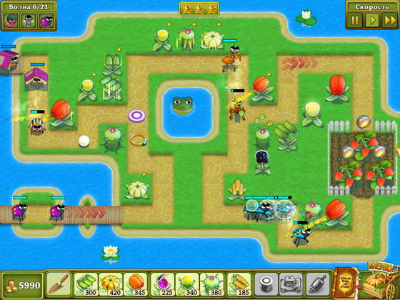 скриншот игры Защитники сада