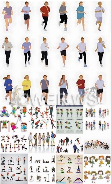 Люди и спорт, тренировка