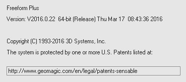 Geomagic Freeform Plus v2016.0.22